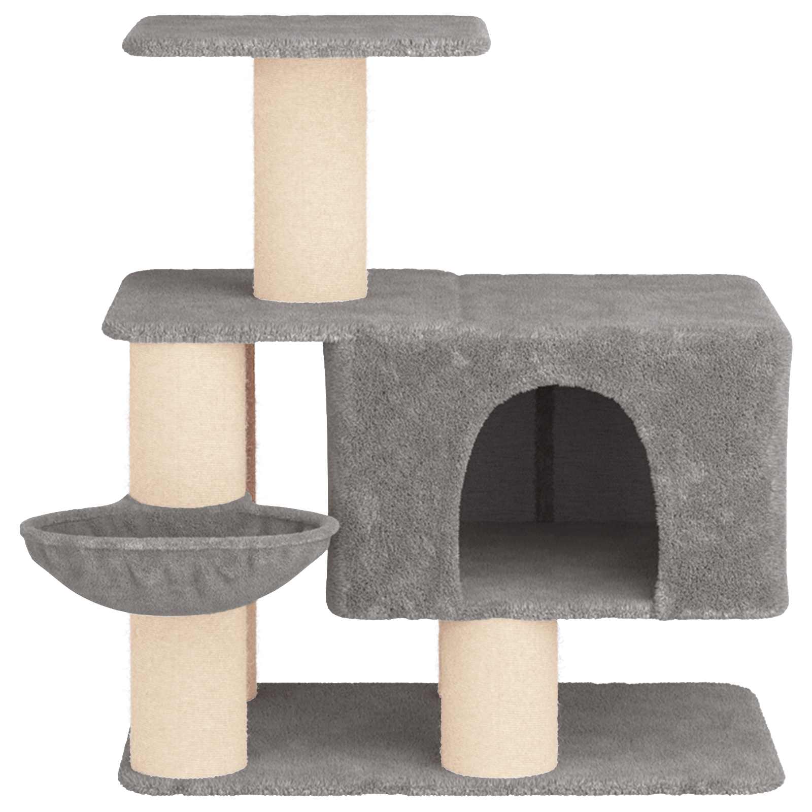 Macskafa kapálózó rudakkal Világosszürke 96 cm - Image 4