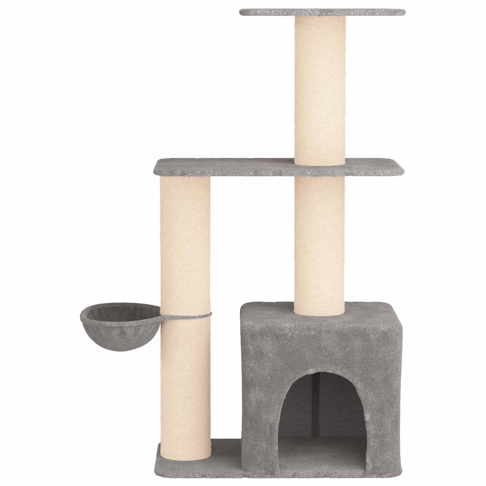 Macskafa kapálózó rudakkal Világosszürke 133 cm - Image 4