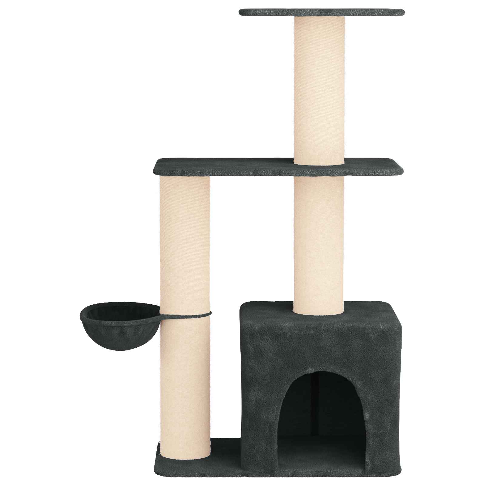 Macskafa kapálózó rudakkal Sötétszürke 133 cm - Image 4