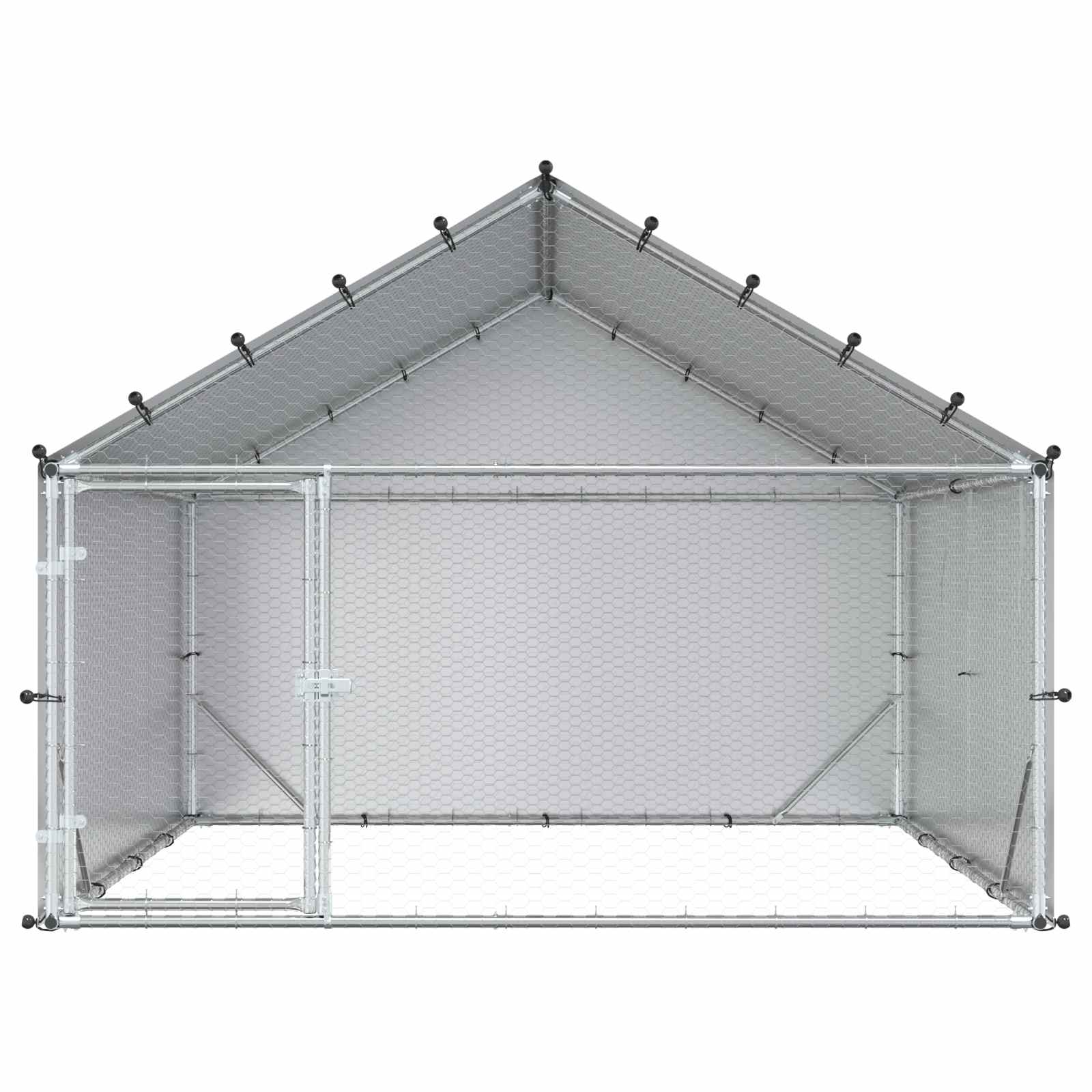 Kacsakiszorító tetővel Ezüst 200 x 200 x 150 cm - Image 3