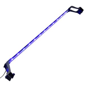 Kék és fehér LED-lámpa akváriumhoz szorítókkal 90 - 105 cm