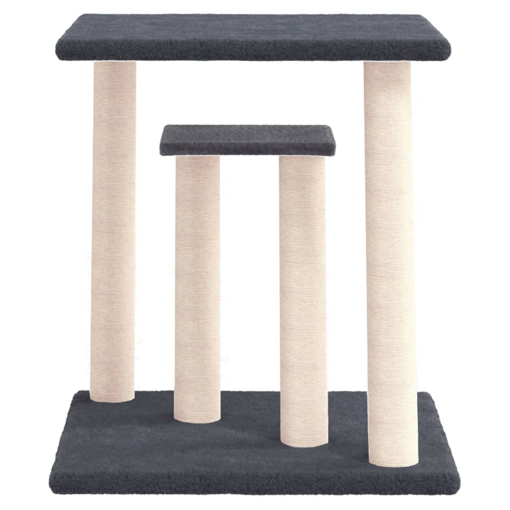 Sötétszürke macskakaparófa emelvényekkel 50 cm - Image 3