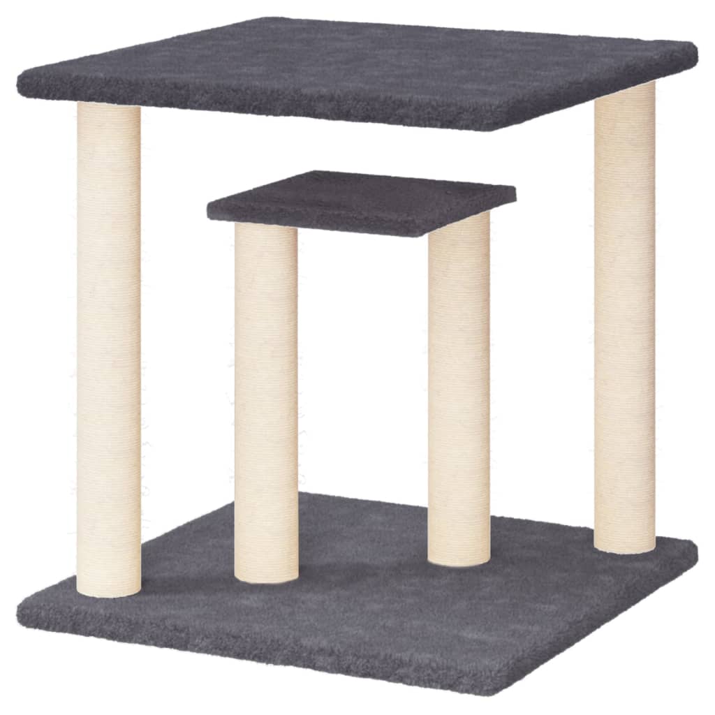Sötétszürke macskakaparófa emelvényekkel 50 cm - Image 4