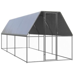 Horganyzott acél tyúkól 2 x 6 x 2 m