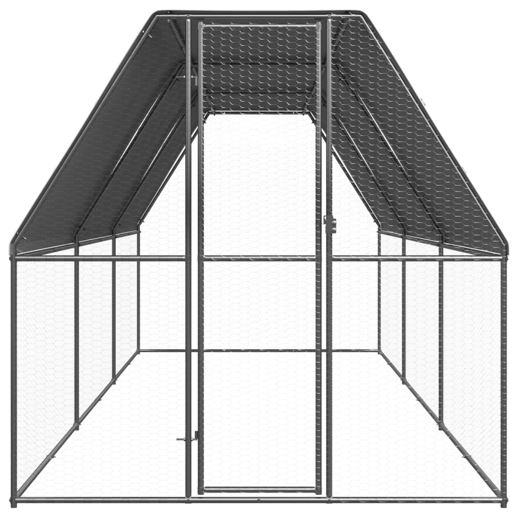 Horganyzott acél tyúkól 2 x 6 x 2 m - Image 2