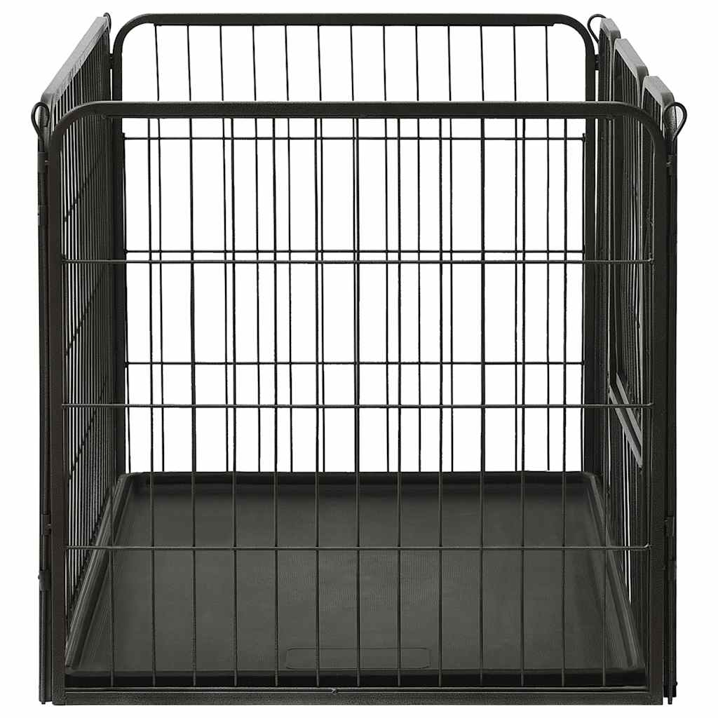Acél kutyakennel kölyökkutyáknak 91,5 x 59 x 61 cm - Image 4