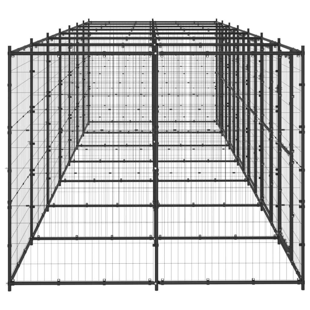 Kültéri acél kutyakennel 16,94 m² - Image 4
