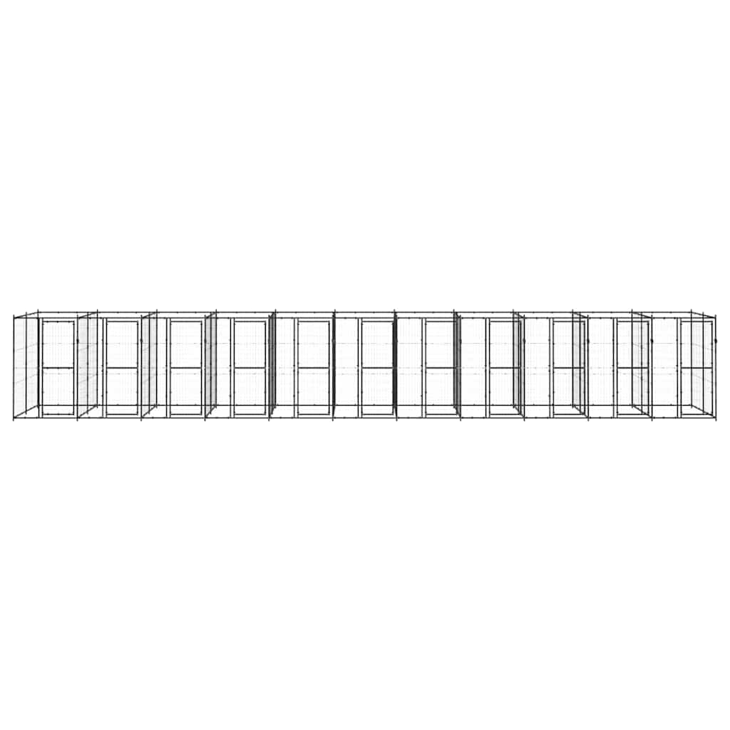 Kültéri acél kutyakennel 26,62 m² - Image 2
