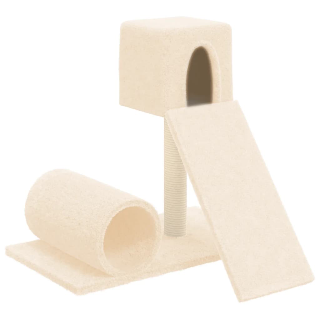 Krémszínű macskabútor szizál kaparófával 59 cm - Image 2
