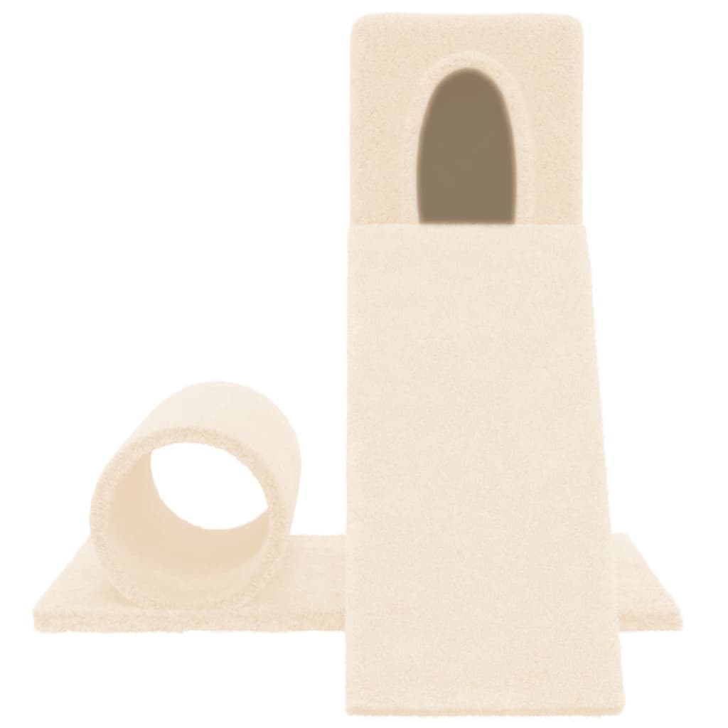 Krémszínű macskabútor szizál kaparófával 59 cm - Image 3