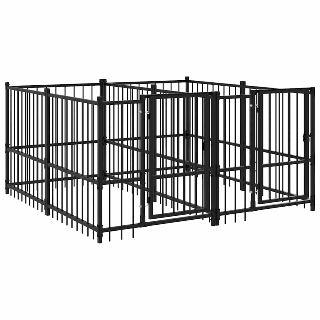 Acél kültéri kutyakennel 3,75 m² - Image 2