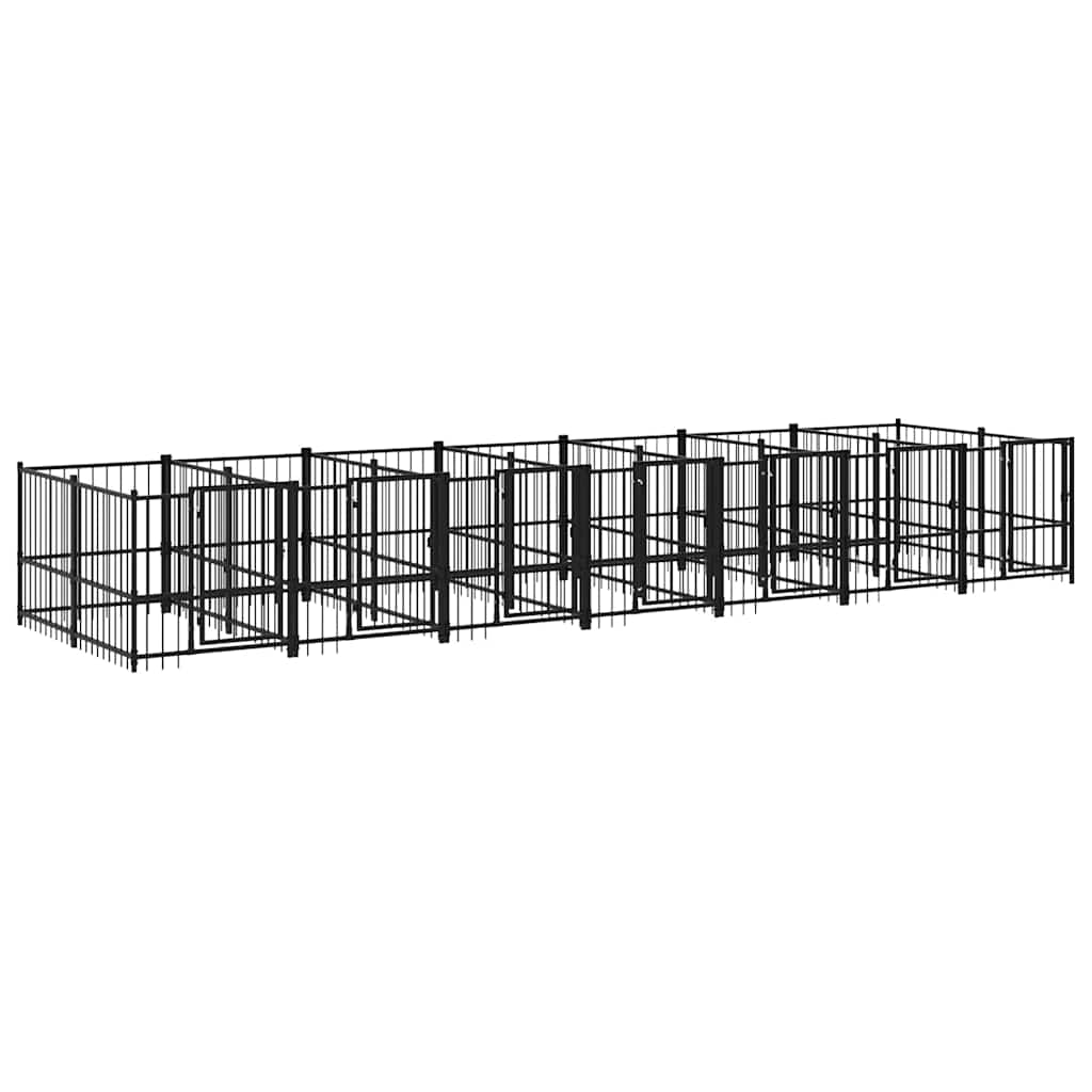 Acél kültéri kutyakennel 13,14 m² - Image 2