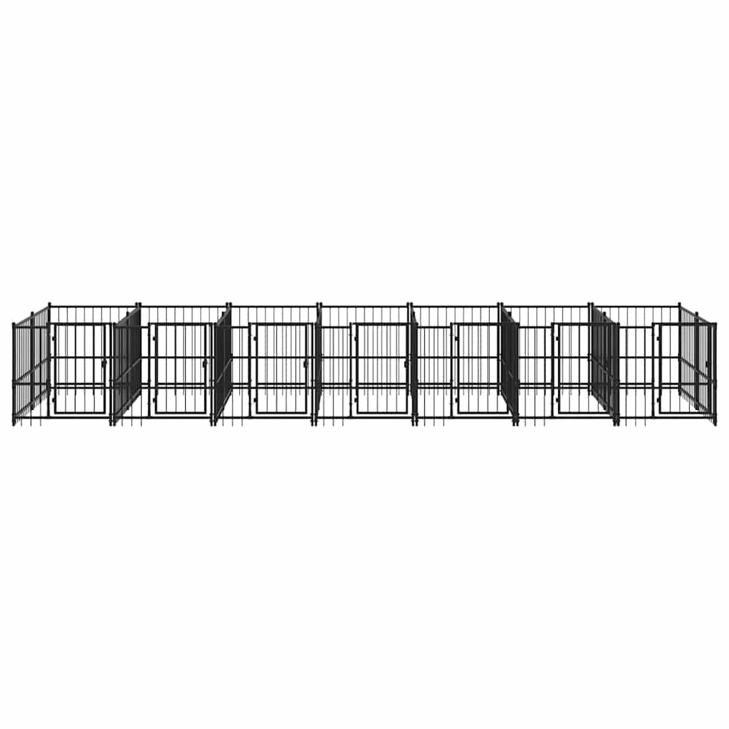 Acél kültéri kutyakennel 13,14 m² - Image 3