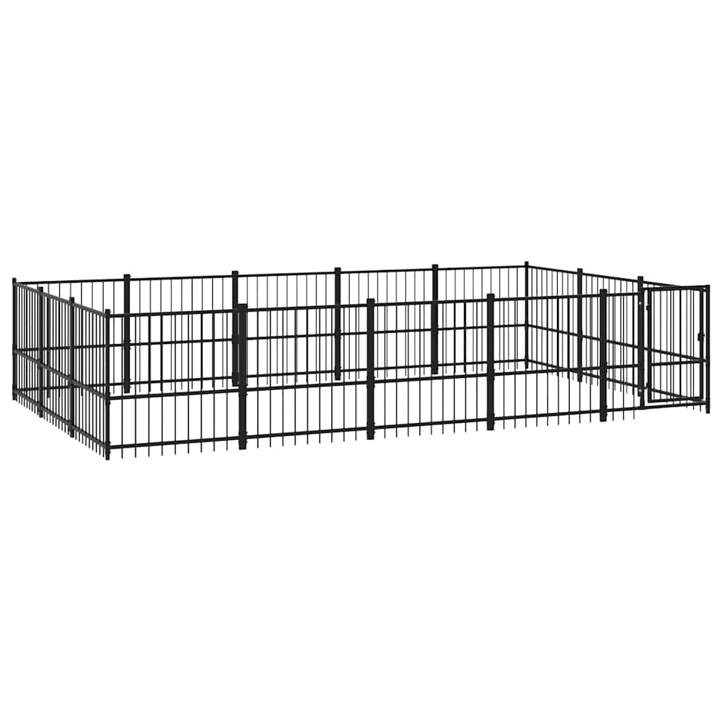 Acél kültéri kutyakennel 14,11 m² - Image 2