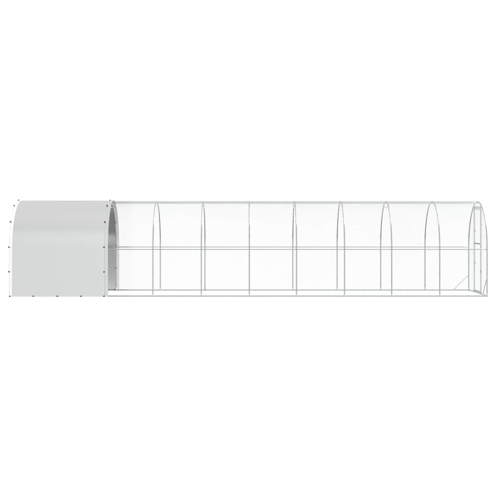 Tyúkház Ezüst 1000 x 200 x 200 cm Horganyzott Acél - Image 5