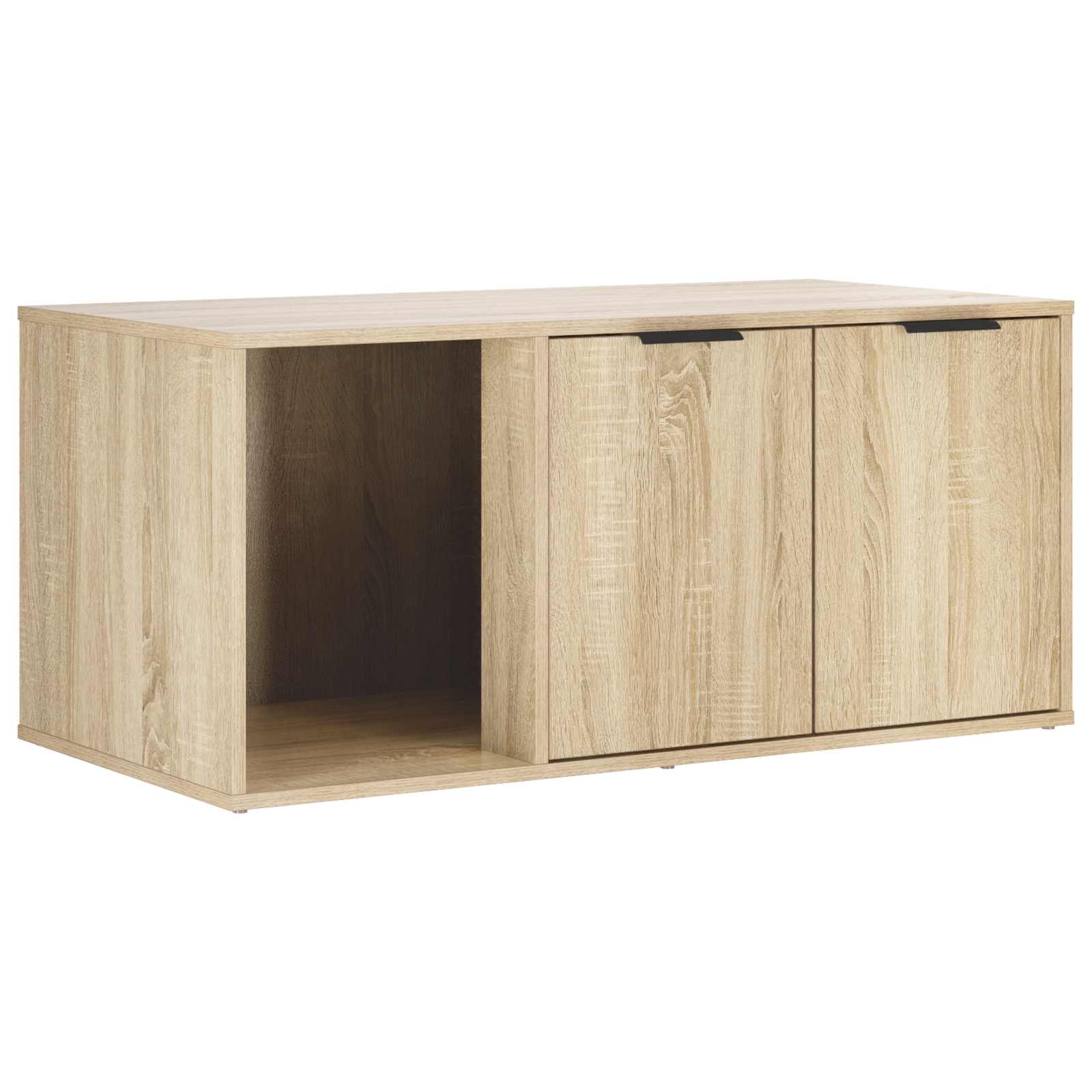 Macska ketrec bútor Sonoma Tölgy 100 x 49 x 45 cm Szerelt Fa - Image 5