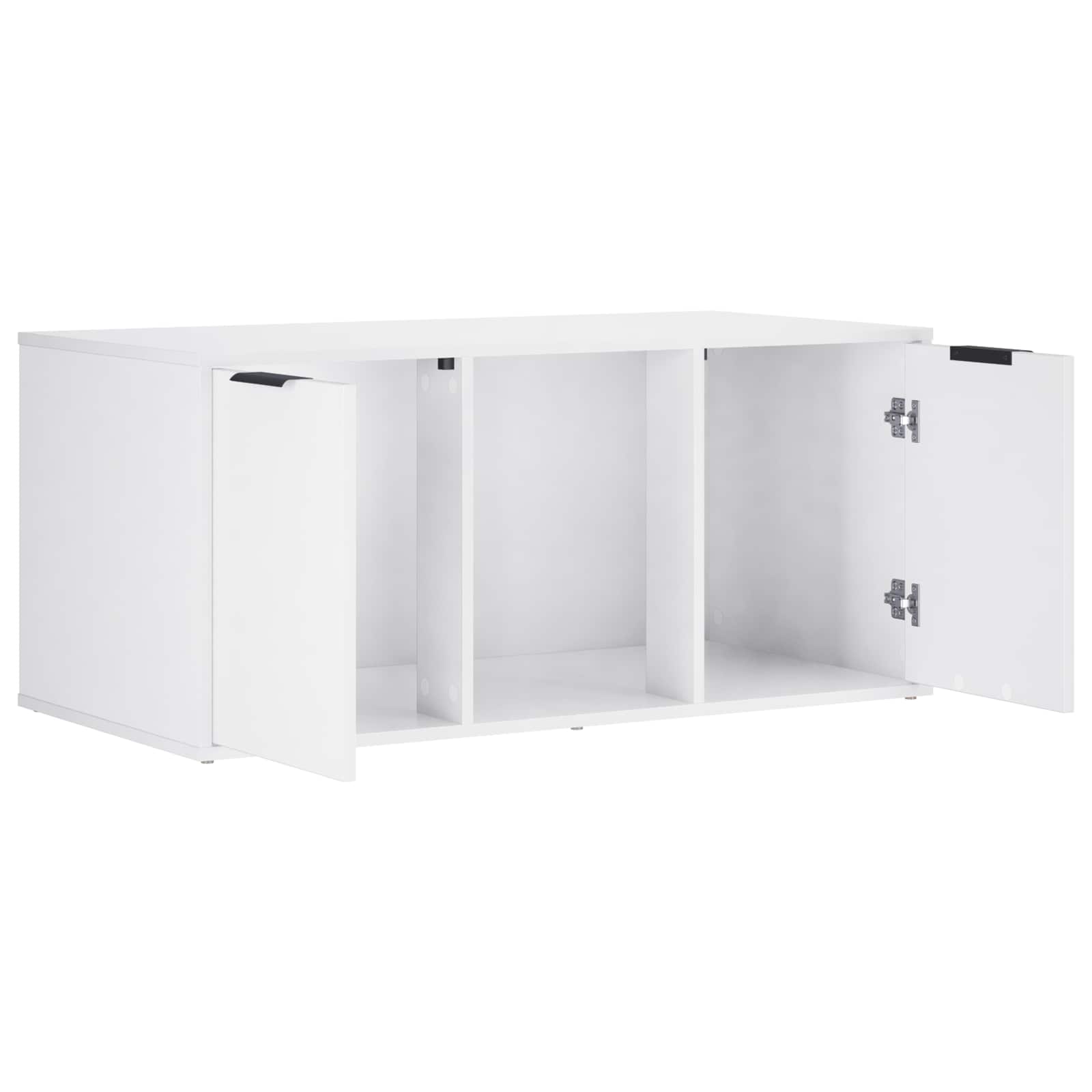 Macska ketrec bútor Fehér 100 x 49 x 45 cm Szerelt Fa - Image 5