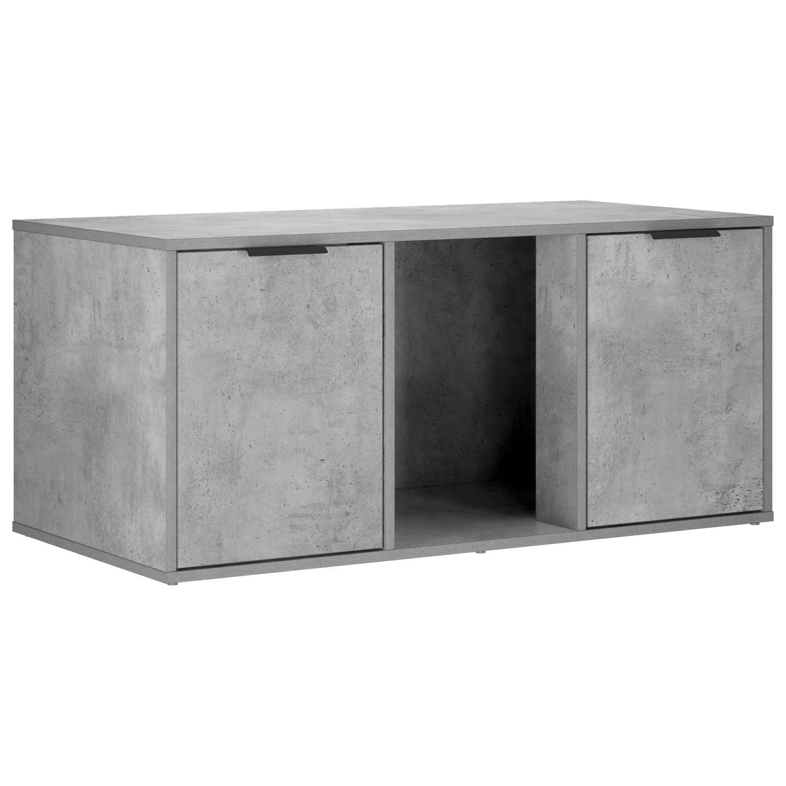 Macska ketrec bútor Betonszürke 100 x 49 x 45 cm Szerelt Fa - Image 2