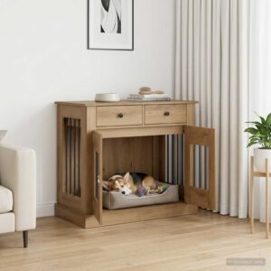 Kutya ketrec bútor Kézműves Tölgy 90 x 47,5 x 80 cm Szerelt Fa