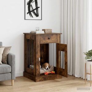 Kutya ketrec bútor Füstös Tölgy 50 x 47,5 x 80 cm Szerelt Fa