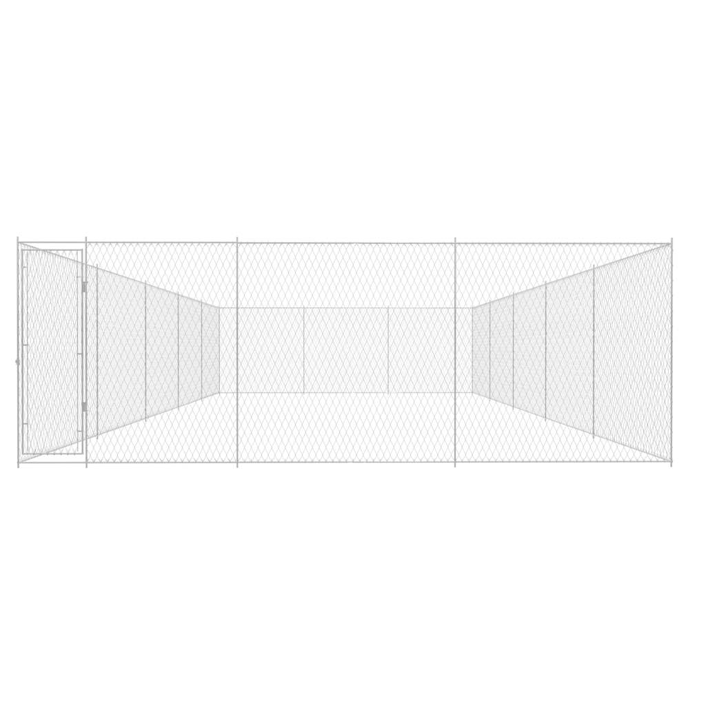 Kültéri horganyzott acél kutyakennel 950x570x185 cm - Image 2