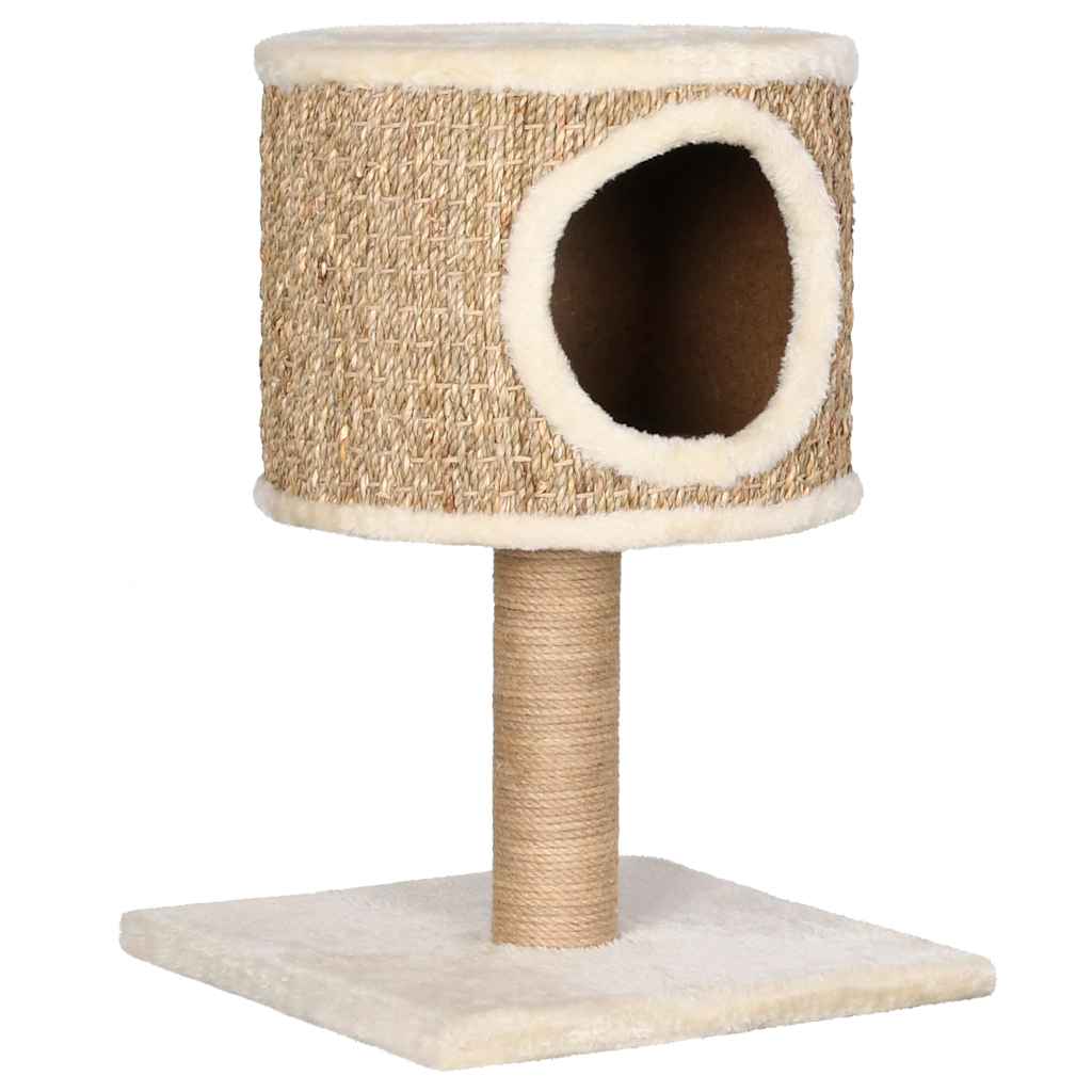Tengerifű macskabútor házikóval és kaparófával 52 cm - Image 2