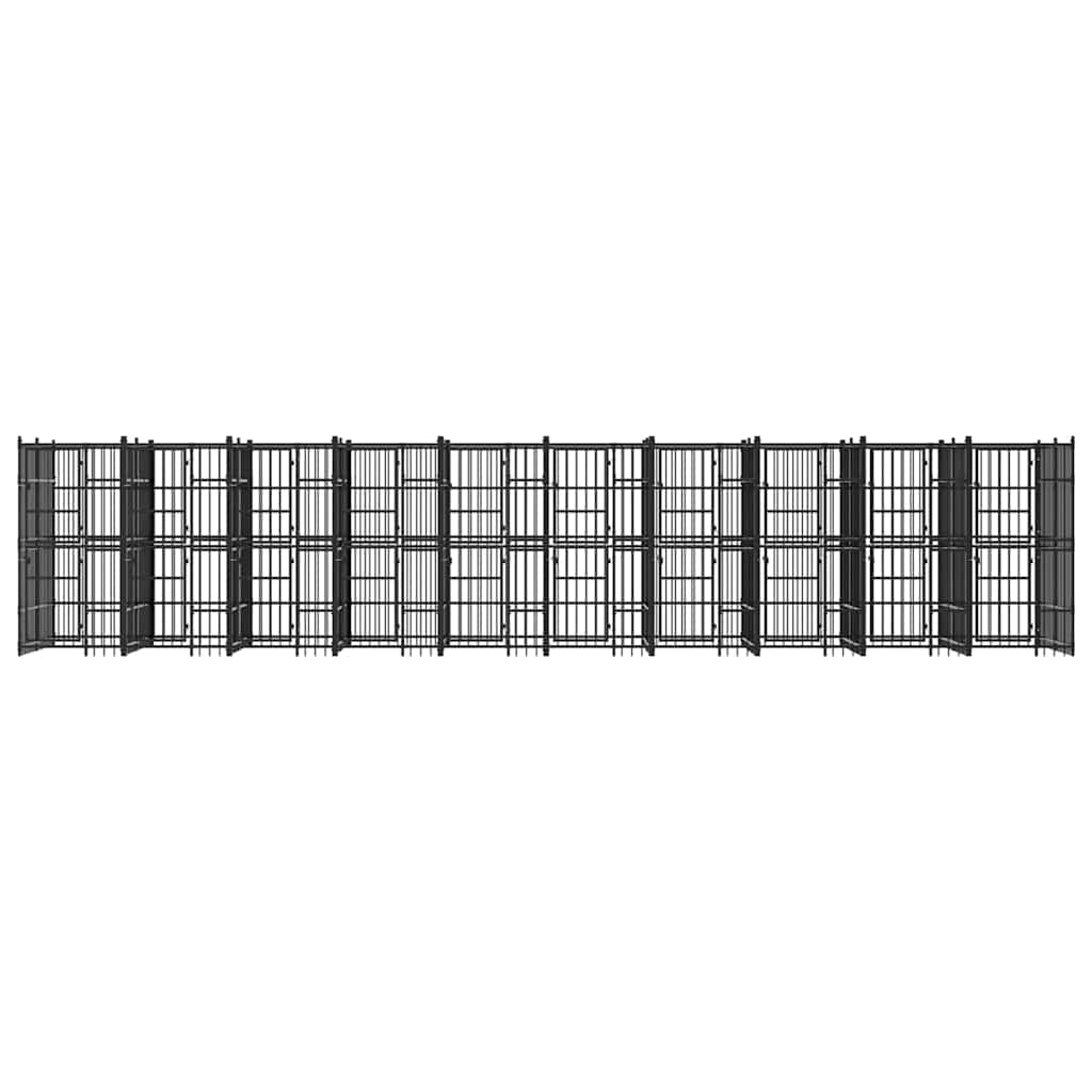 Acél kültéri kutyakennel 18,43 m² - Image 4