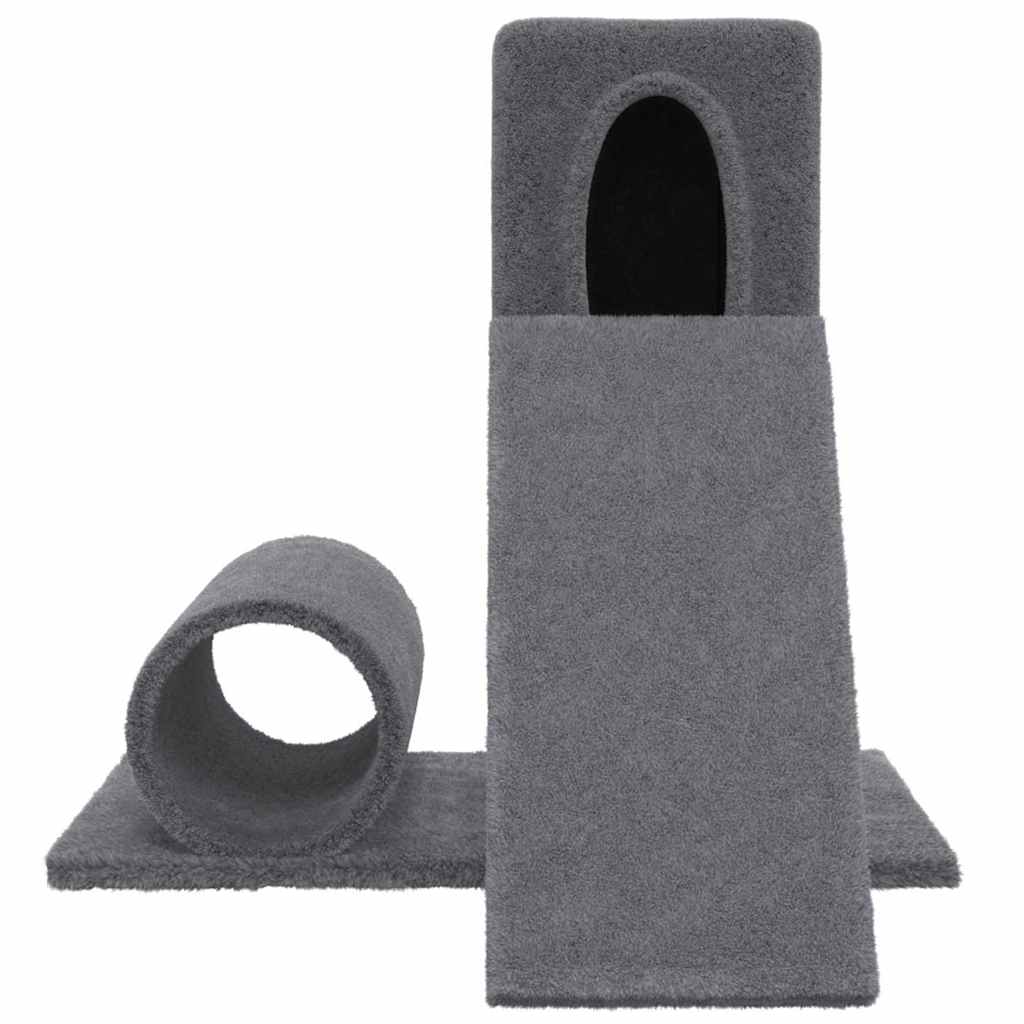 Sötétszürke macskabútor szizál kaparófával 59 cm - Image 3