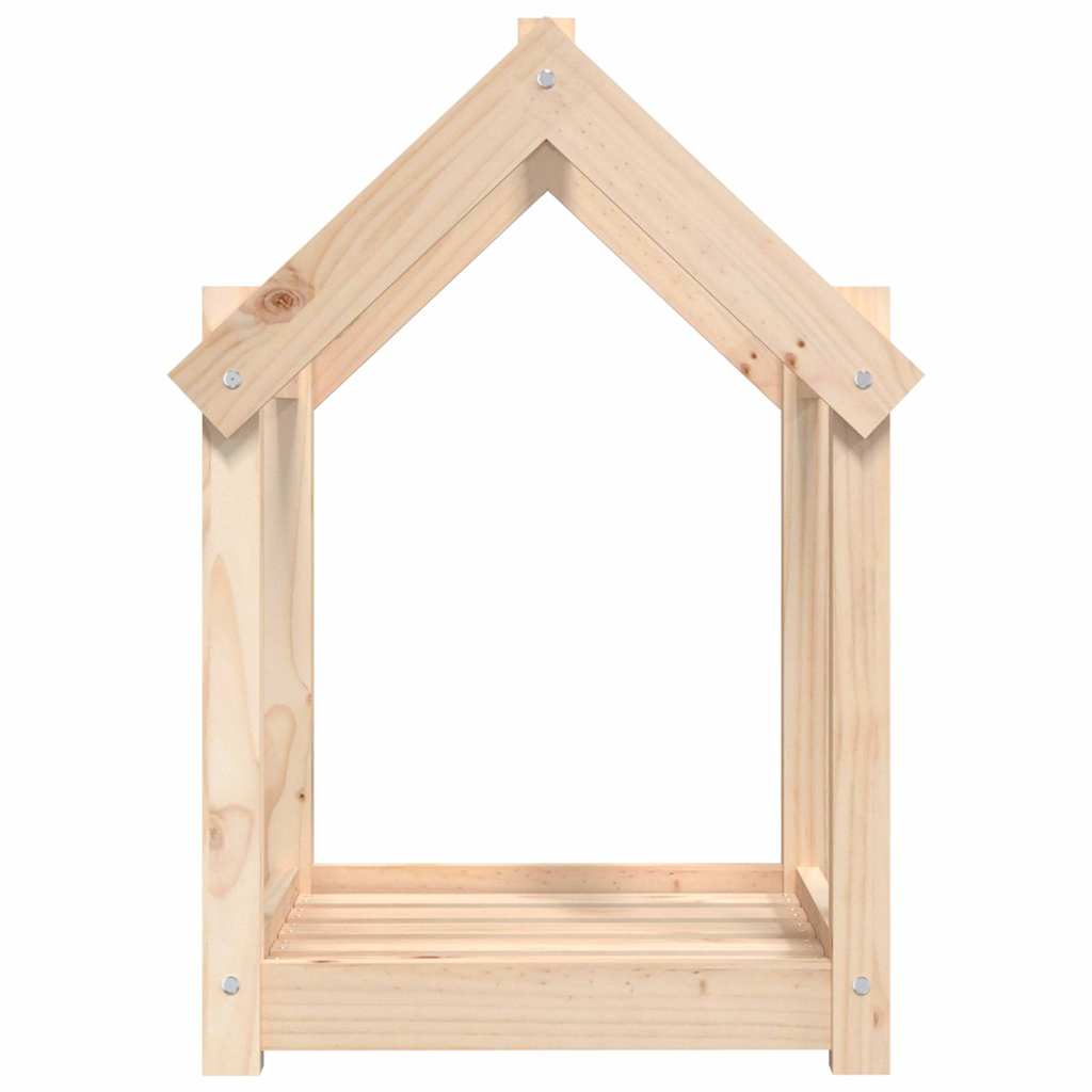 Tömör fenyőfa kutyaágy 61x50x70 cm - Image 5