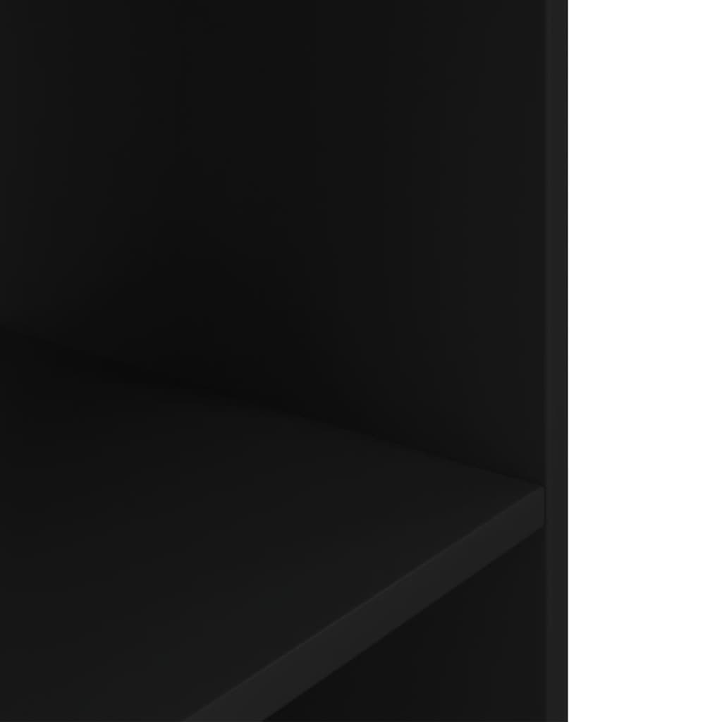 Fekete szerelt fa akváriumi állvány 100 x 40 x 60 cm - Image 5