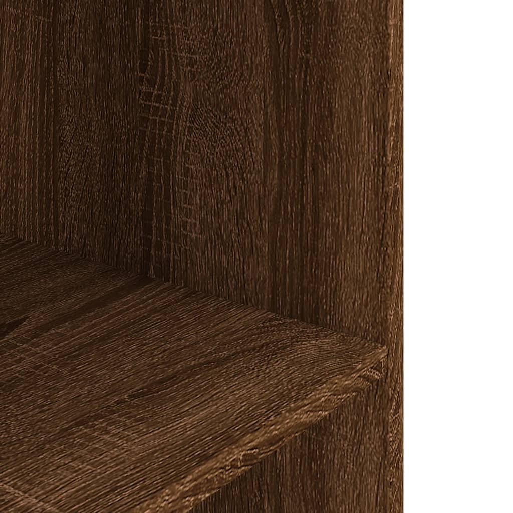 Barna tölgyszínű szerelt fa akváriumi állvány 120 x 40 x 60 cm - Image 5