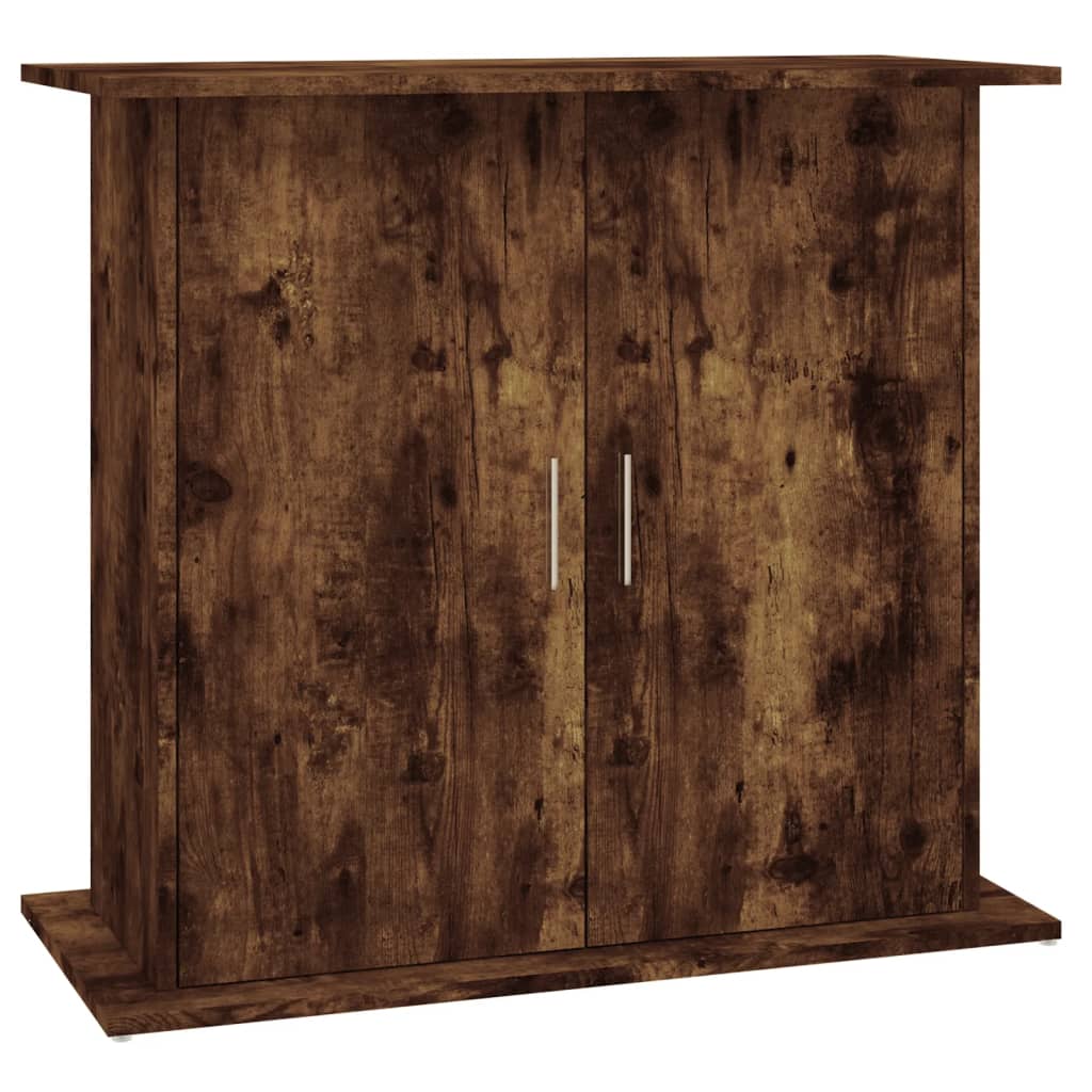 Sonoma tölgyszínű szerelt fa akváriumtartó állvány 81x36x73 cm - Image 2