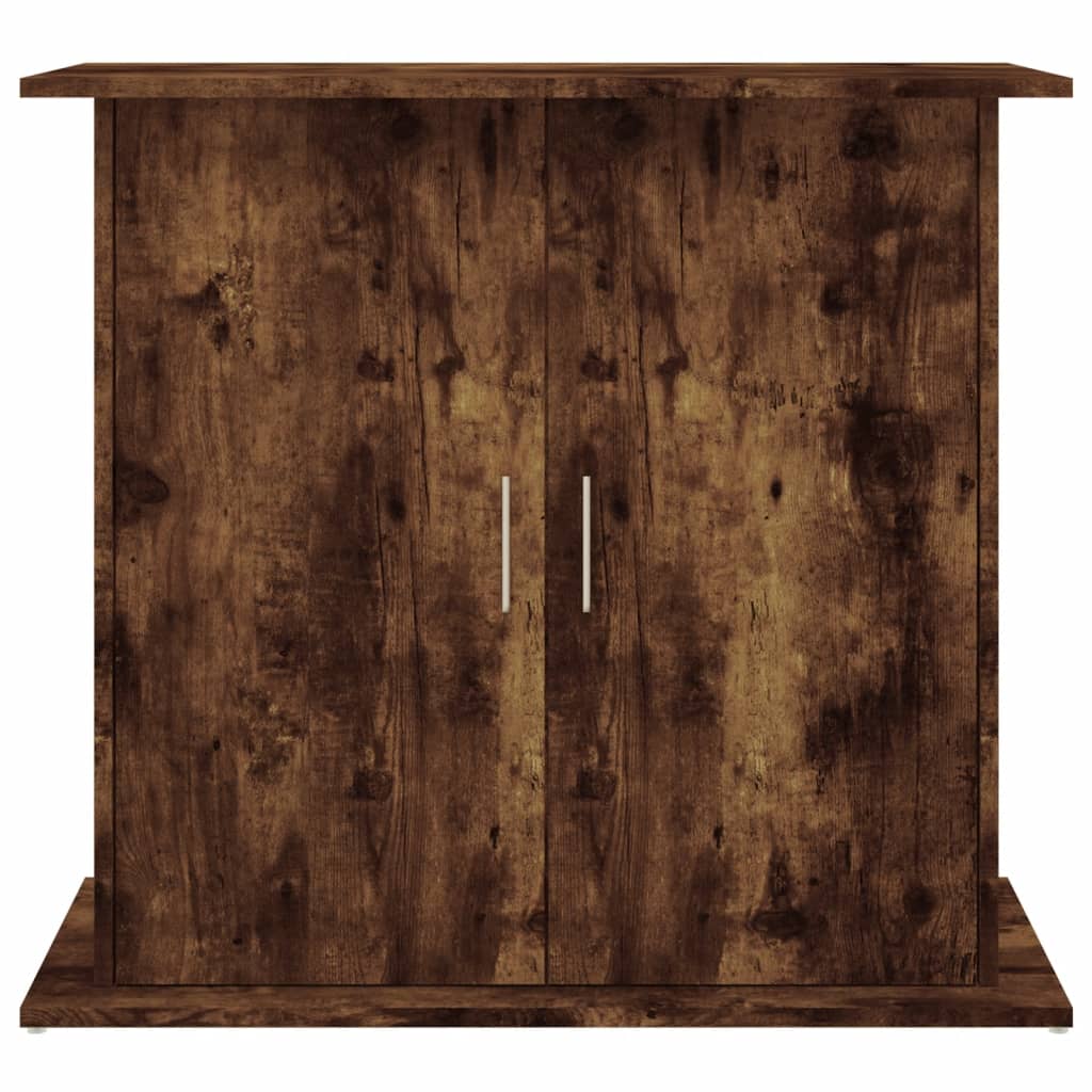 Sonoma tölgyszínű szerelt fa akváriumtartó állvány 81x36x73 cm - Image 3