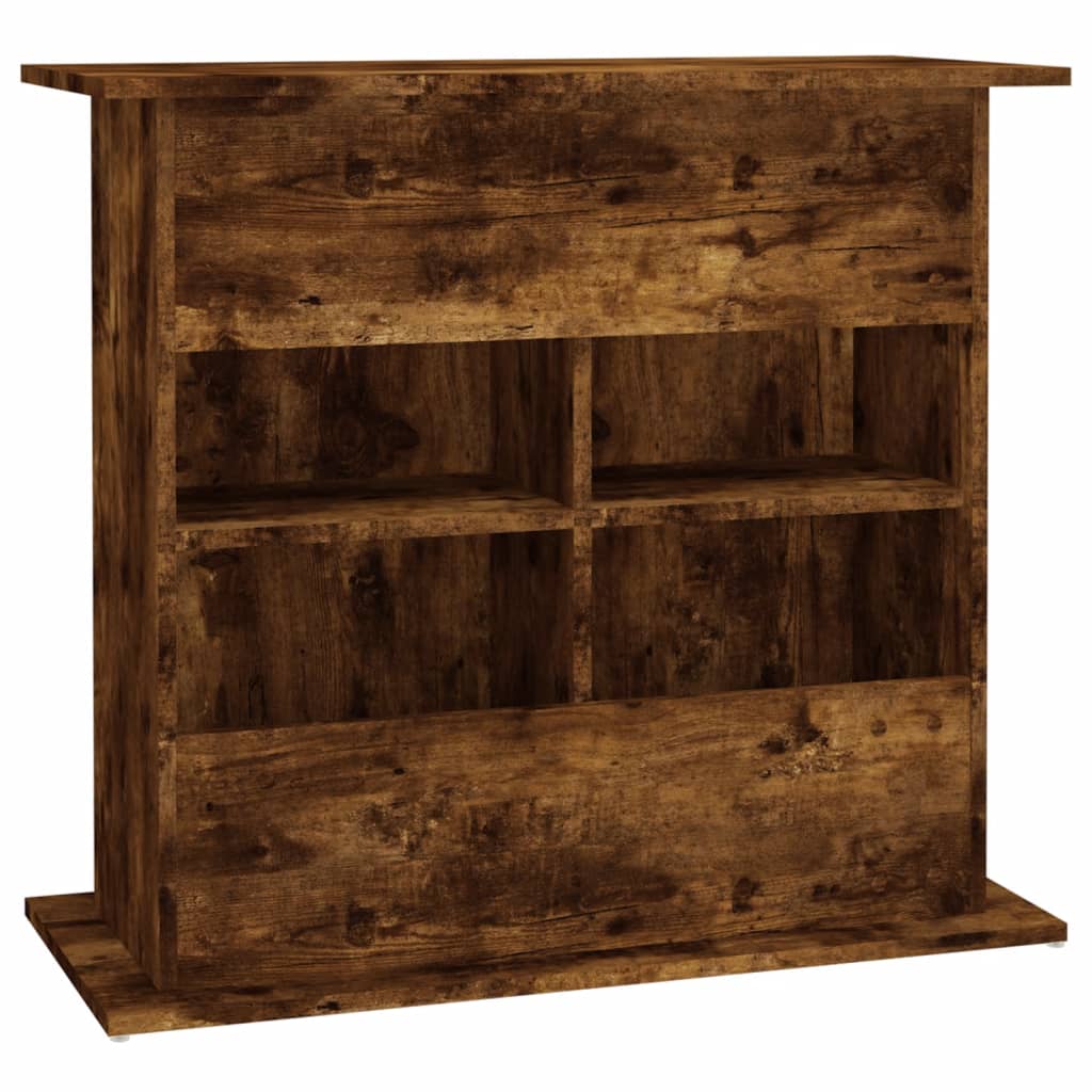 Sonoma tölgyszínű szerelt fa akváriumtartó állvány 81x36x73 cm - Image 5