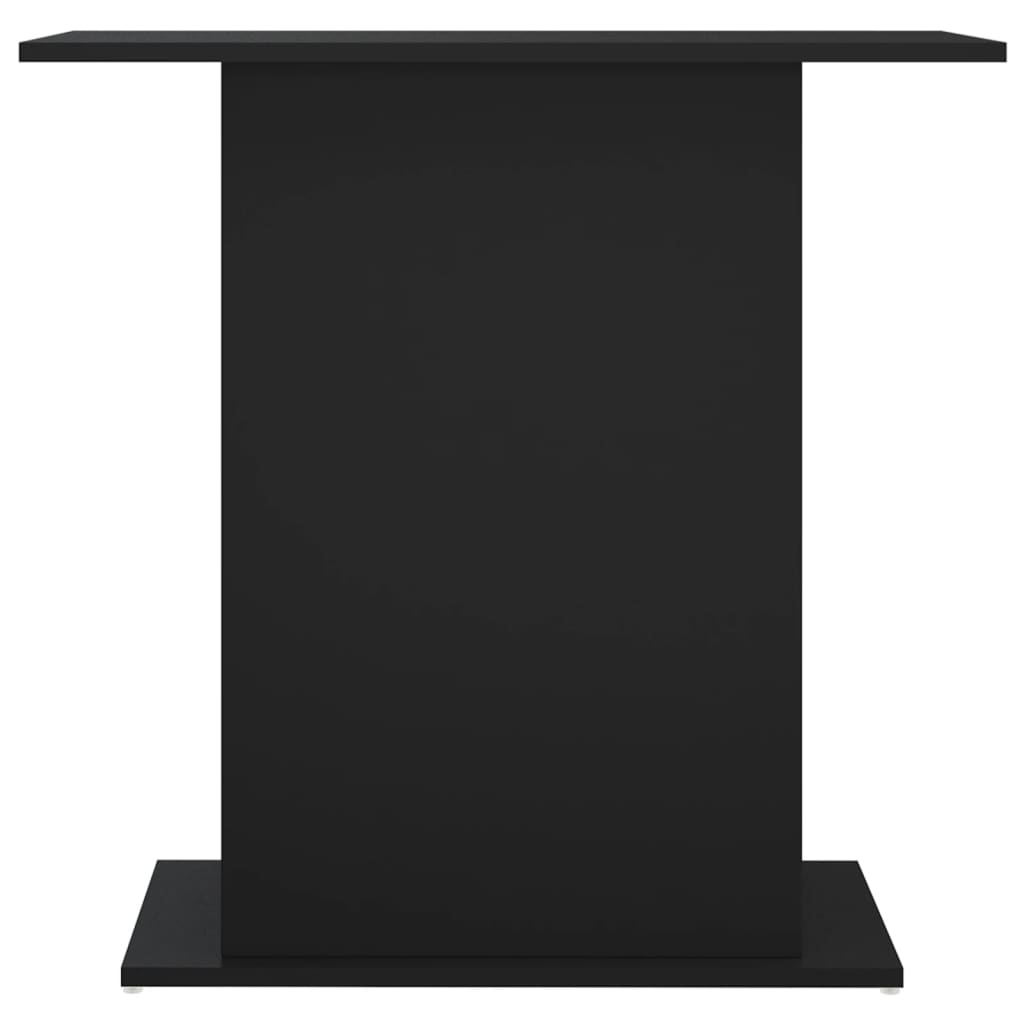 Fekete szerelt fa akváriumi állvány 75x36x72,5 cm - Image 3