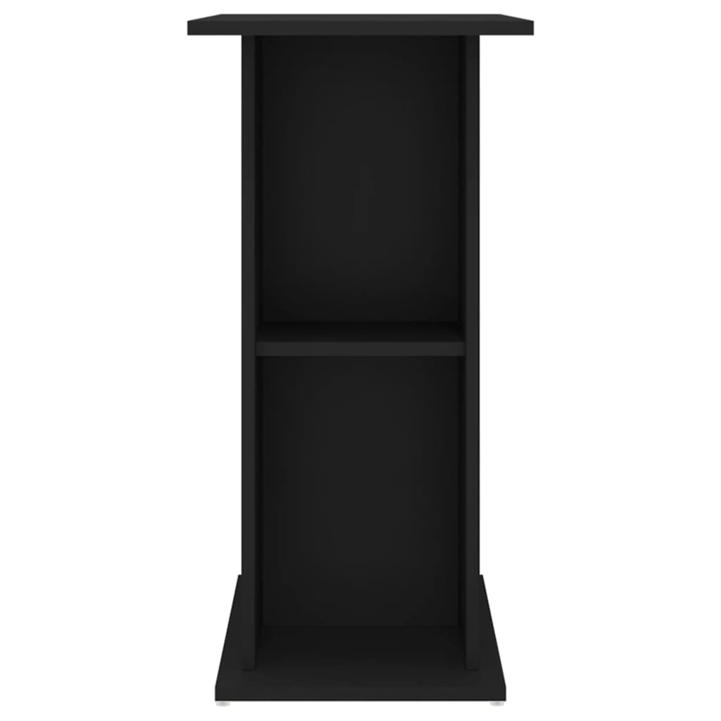 Fekete szerelt fa akváriumi állvány 75x36x72,5 cm - Image 4