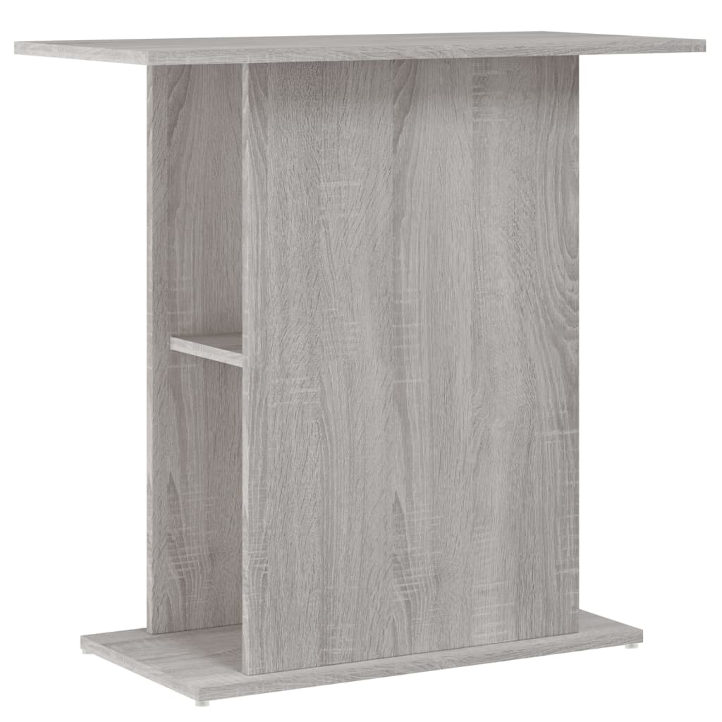Szürke sonoma szerelt fa akváriumi állvány 75x36x72,5 cm - Image 2