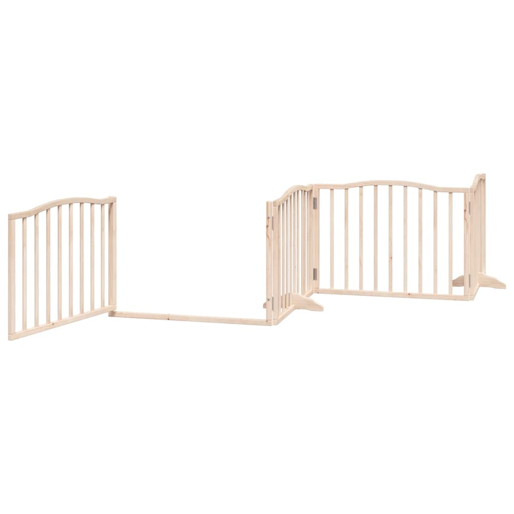 Nyárfa 8 paneles összecsukható kutyakapu ajtóval 640 cm - Image 5