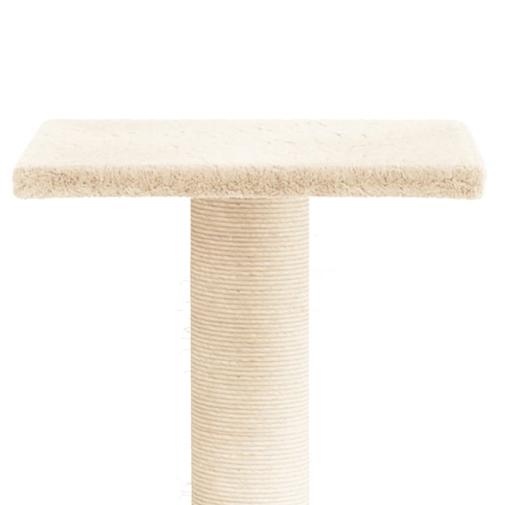 Krémszínű kaparófa emelvénnyel 38 cm - Image 4