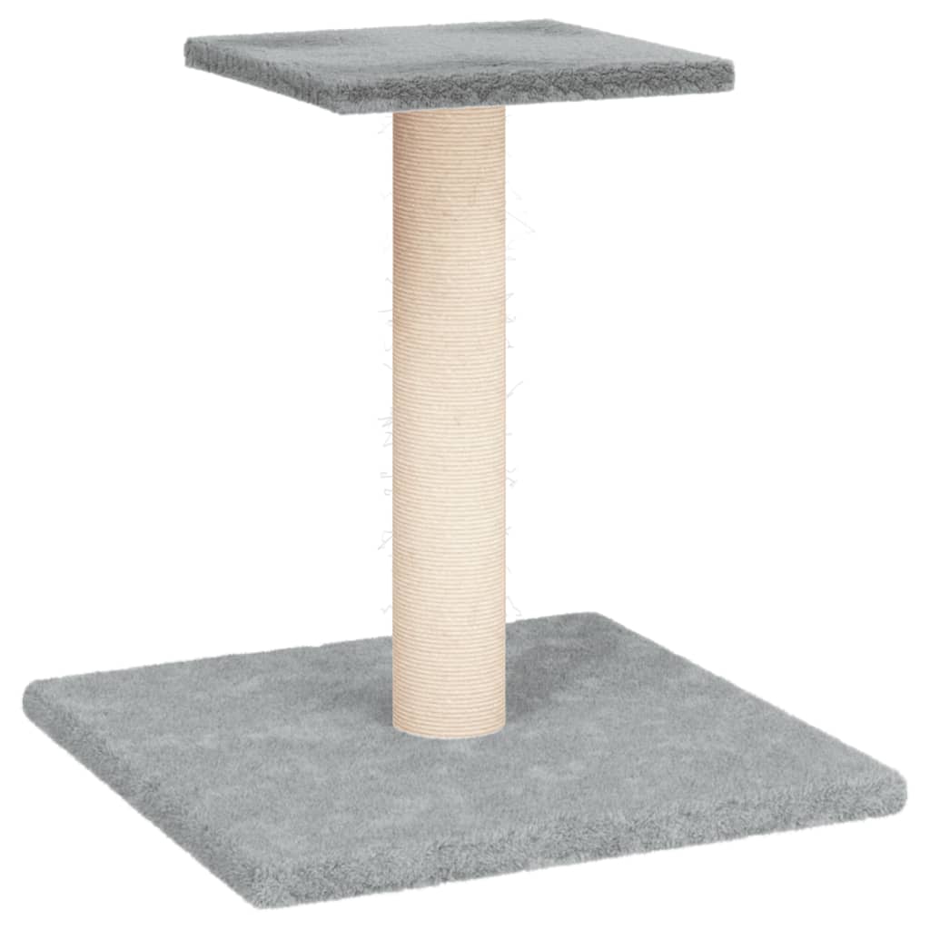 Világosszürke macskakaparófa emelvénnyel 38 cm - Image 2