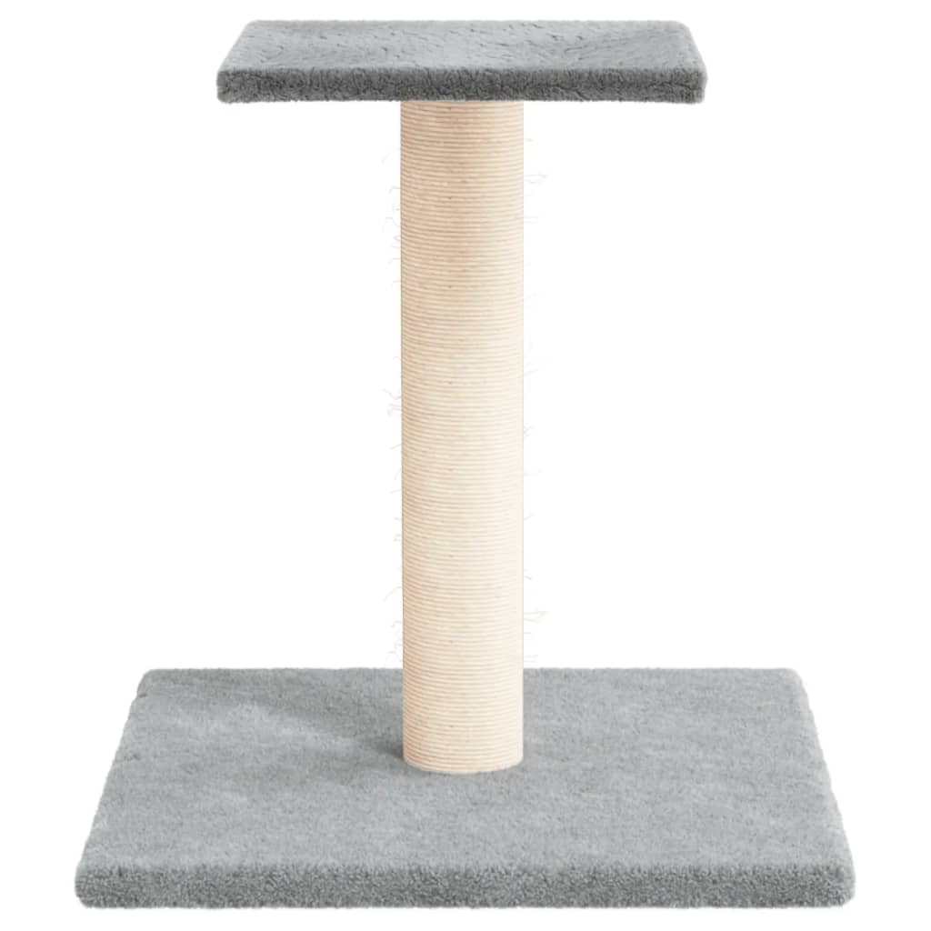 Világosszürke macskakaparófa emelvénnyel 38 cm - Image 3