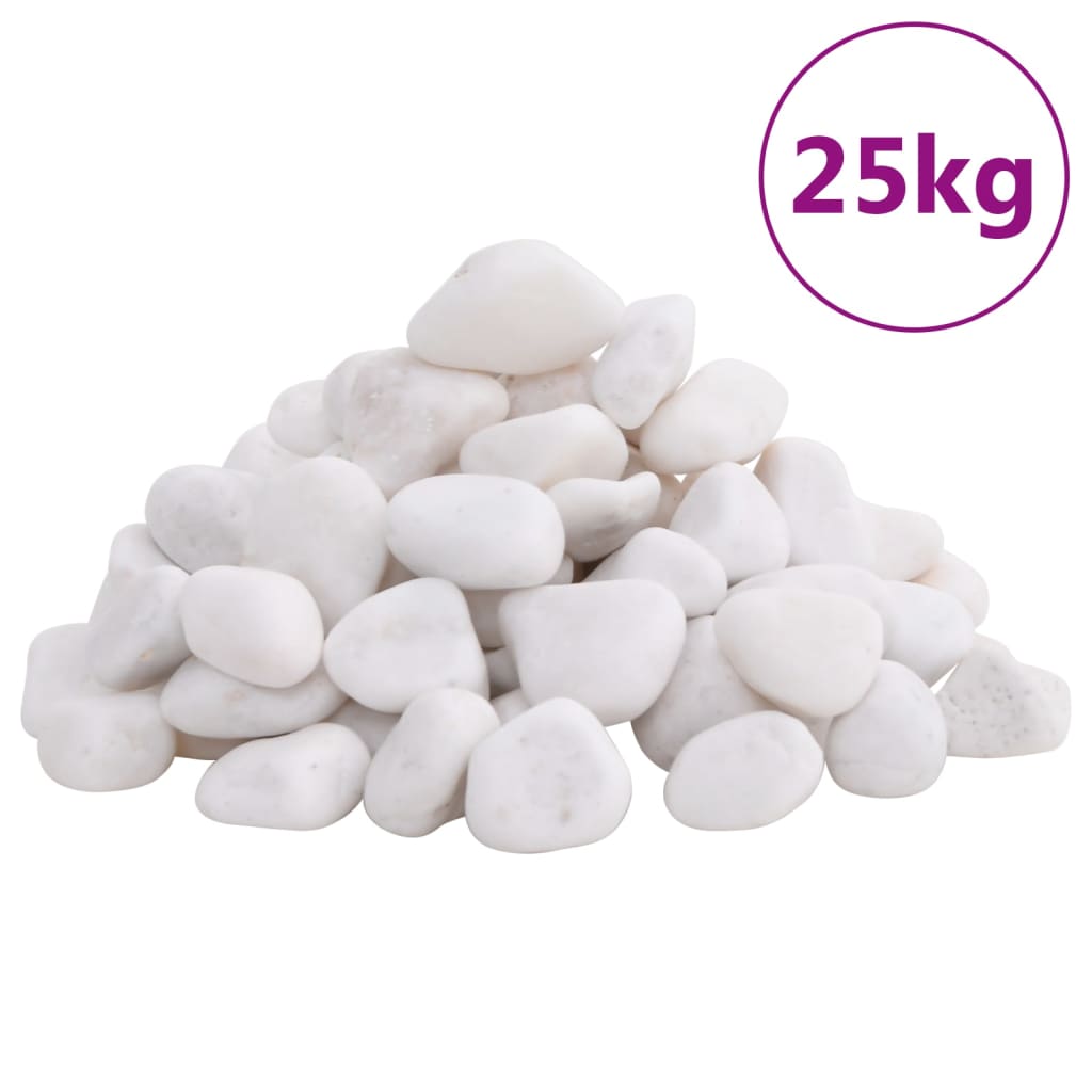 Fehér csiszolt kavics 2-5 cm 25 kg