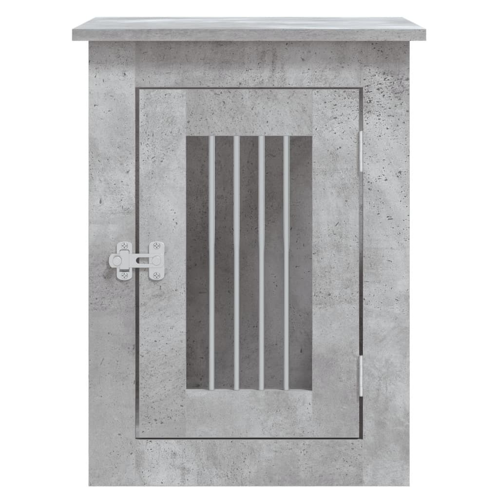 Betonszürke szerelt fa kutyaketrec 45 x 62 x 59 cm - Image 5