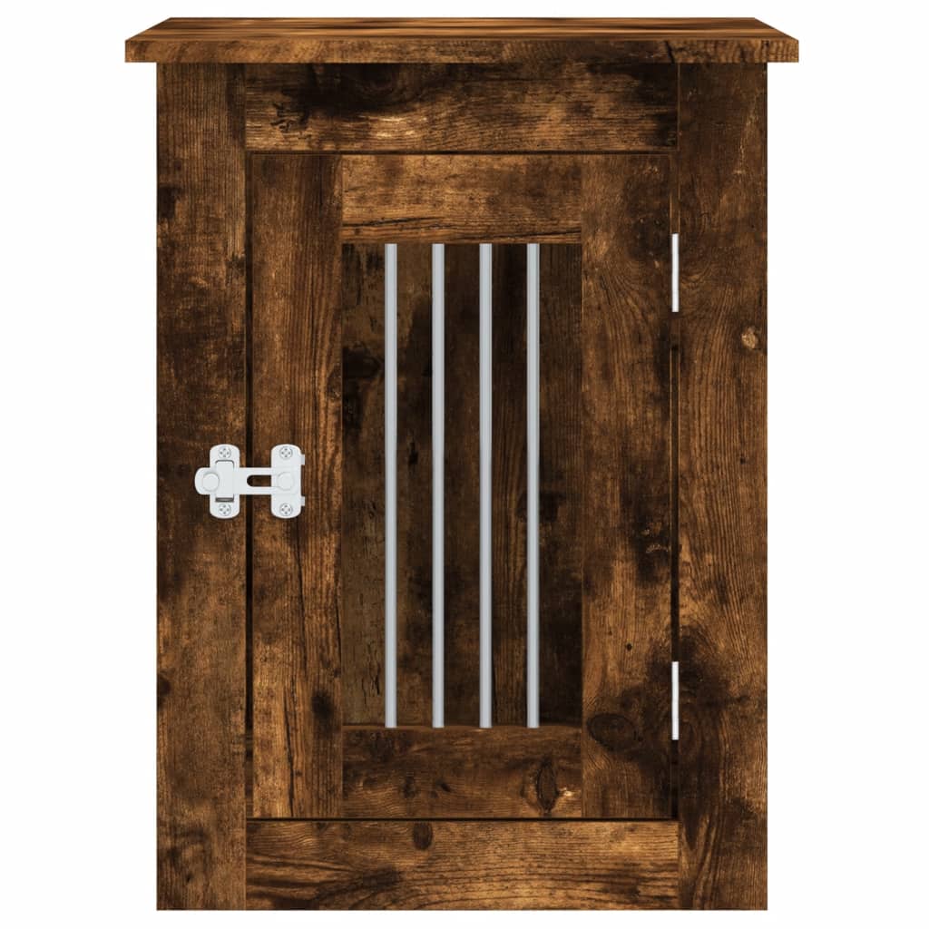 Füstös tölgy színű szerelt fa kutyaketrec 45 x 62 x 59 cm - Image 5