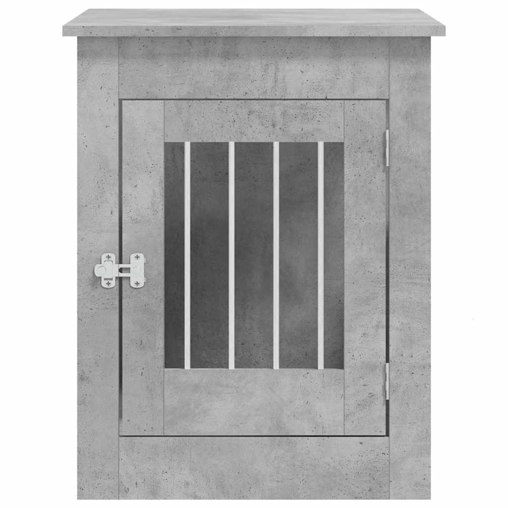 Betonszürke szerelt fa kutyaketrec 55 x 80 x 68 cm - Image 5