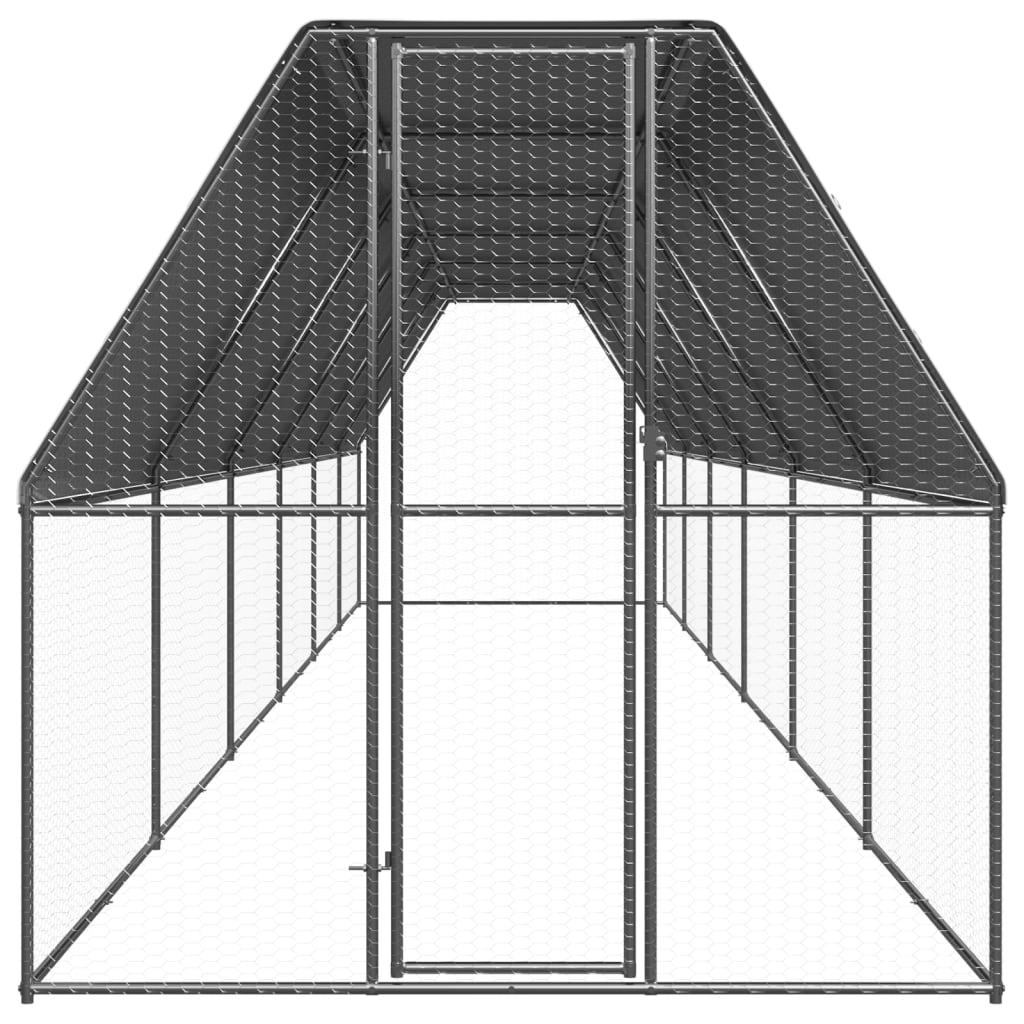 Horganyzott acél tyúkketrec 2x12x2 m - Image 2