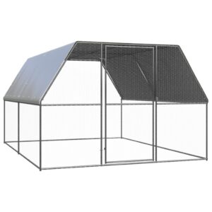 Horganyzott acél tyúkól 3x4x2 m