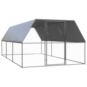 Horganyzott acél tyúkól 3x6x2 m