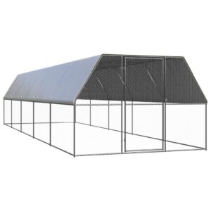 Horganyzott acél tyúkól 3 x 10 x 2 m