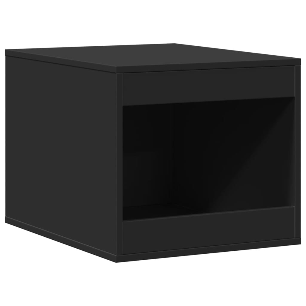 Fekete szerelt fa macskaalomdoboz 47 x 59 x 42 cm - Image 2